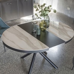 Tavolo Tondo Allungabile Talete Ceramico - La Seggiola
